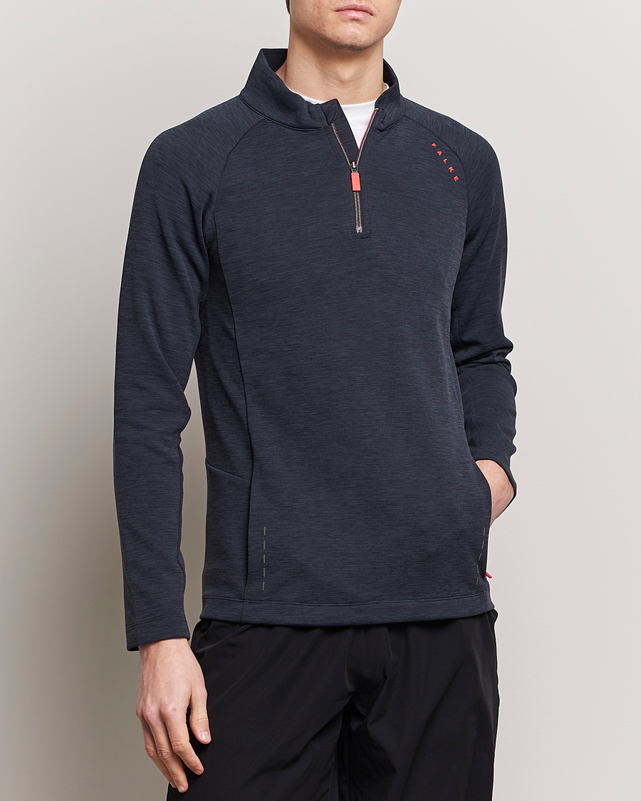 Herre | Trøjer | Falke Sport | Falke Core Half Zip Warm Up Shirt Black