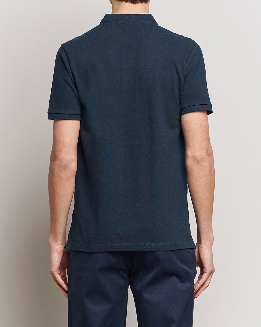 Herre | Polotrøjer | KnowledgeCotton Apparel | Toke Badge Polo Total Eclipse