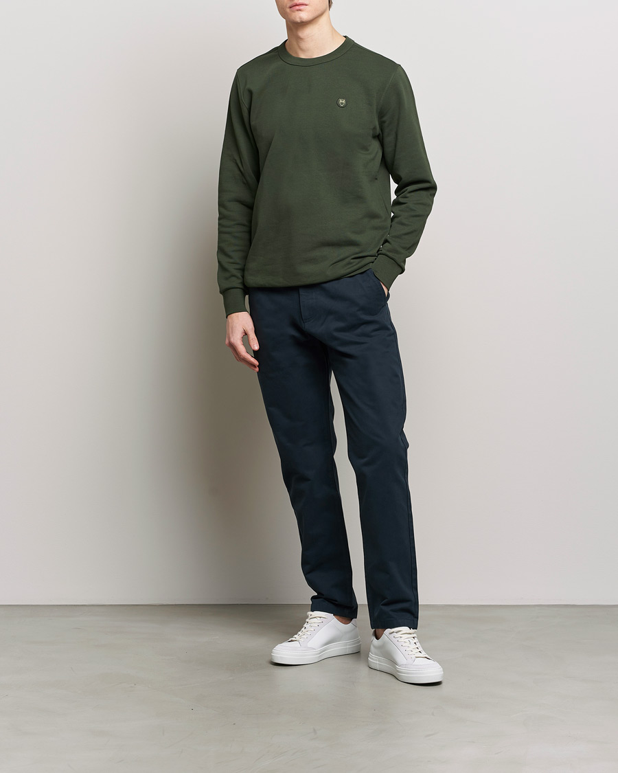 Herre | Bukser | KnowledgeCotton Apparel | Chuck Regular Cotton Twill Chino Total Eclipse