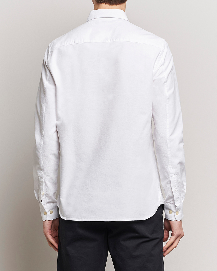 Herre | Skjorter | KnowledgeCotton Apparel | Harald Small Owl Regular Oxford Shirt Bright White