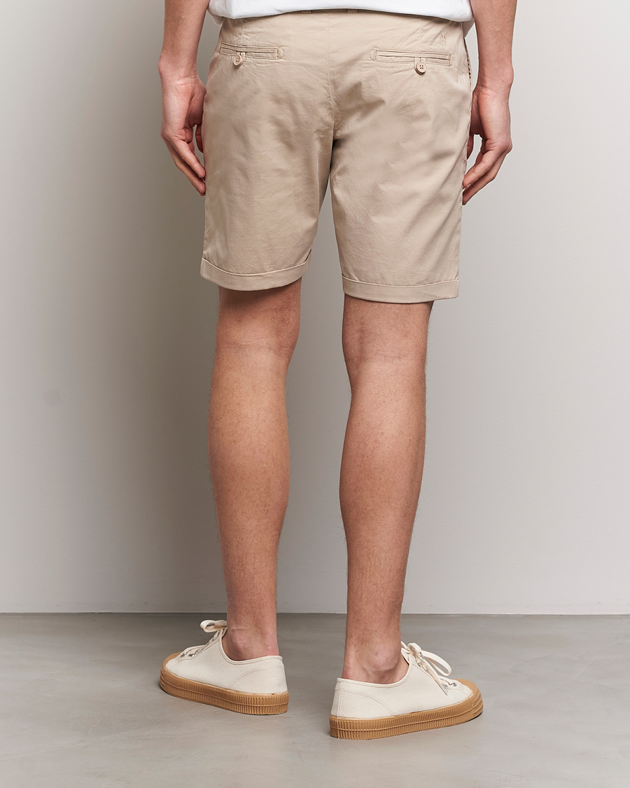Herre | Shorts | KnowledgeCotton Apparel | Regular Chino Poplin Shorts Light Feather Grey