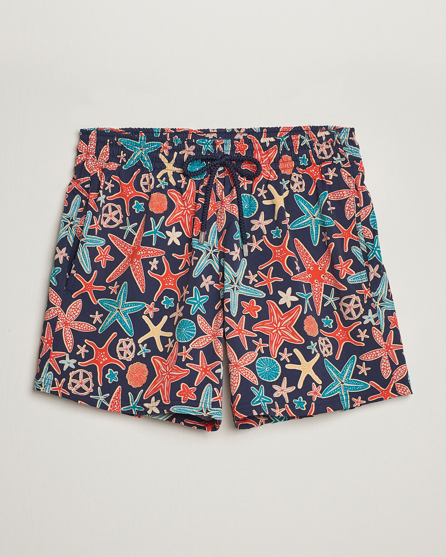 Herre | Badebukser | Vilebrequin | Moorise Holistarfishes Swim Shorts Bleu Marine