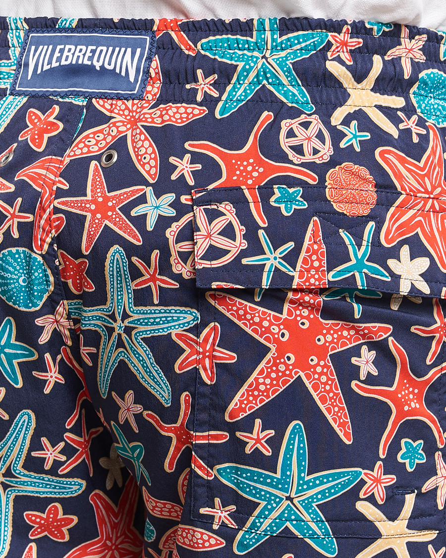 Herre | Badebukser | Vilebrequin | Moorise Holistarfishes Swim Shorts Bleu Marine