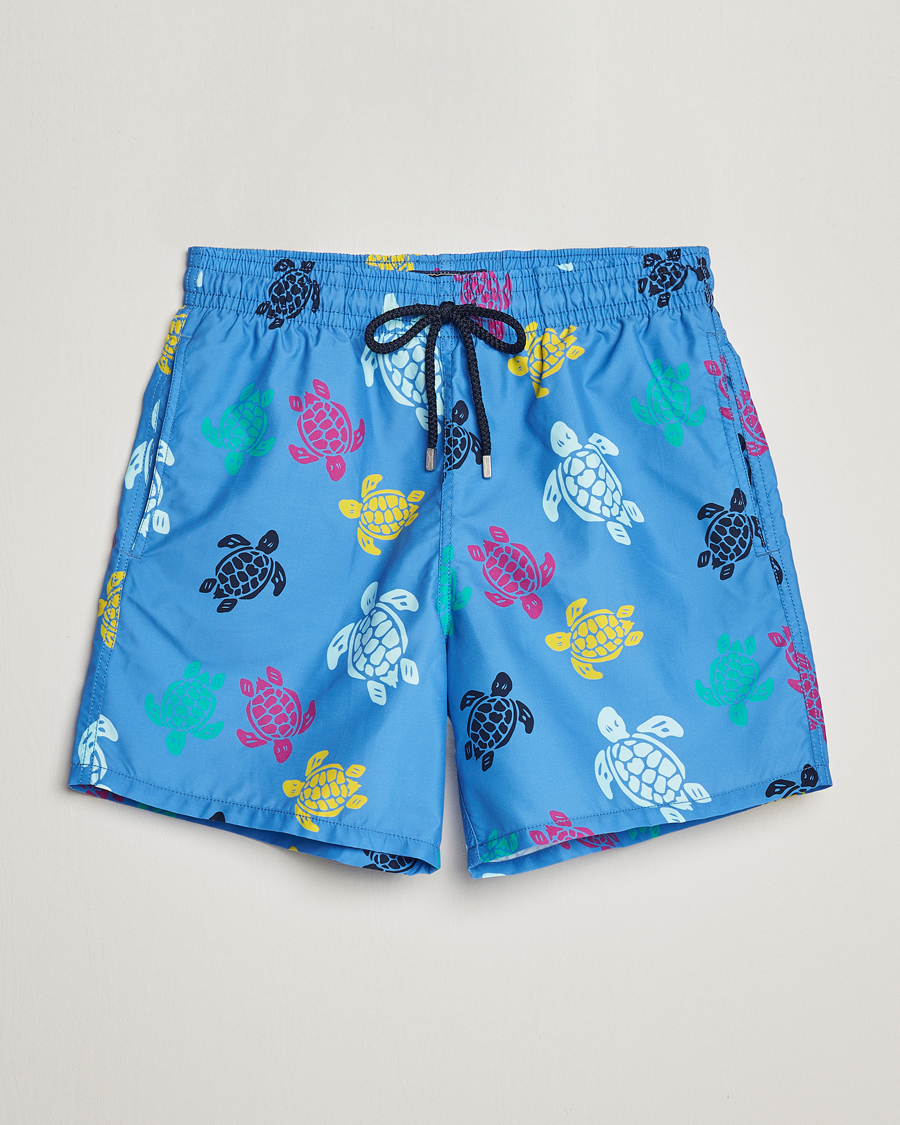 Herre | Badebukser | Vilebrequin | Moorea Tortues Swim Shorts Blue