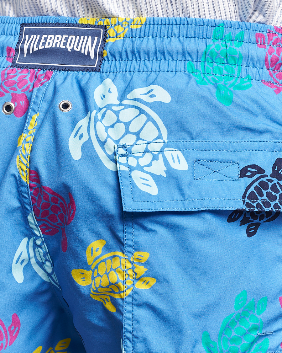 Herre | Badebukser | Vilebrequin | Moorea Tortues Swim Shorts Blue