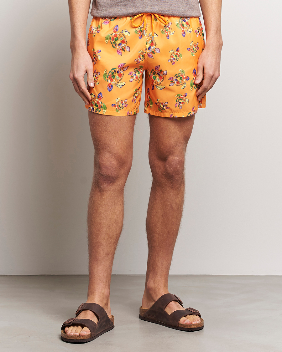 Herre | Badebukser | Vilebrequin | Mahina Rataturtles Swim Shorts Carotte
