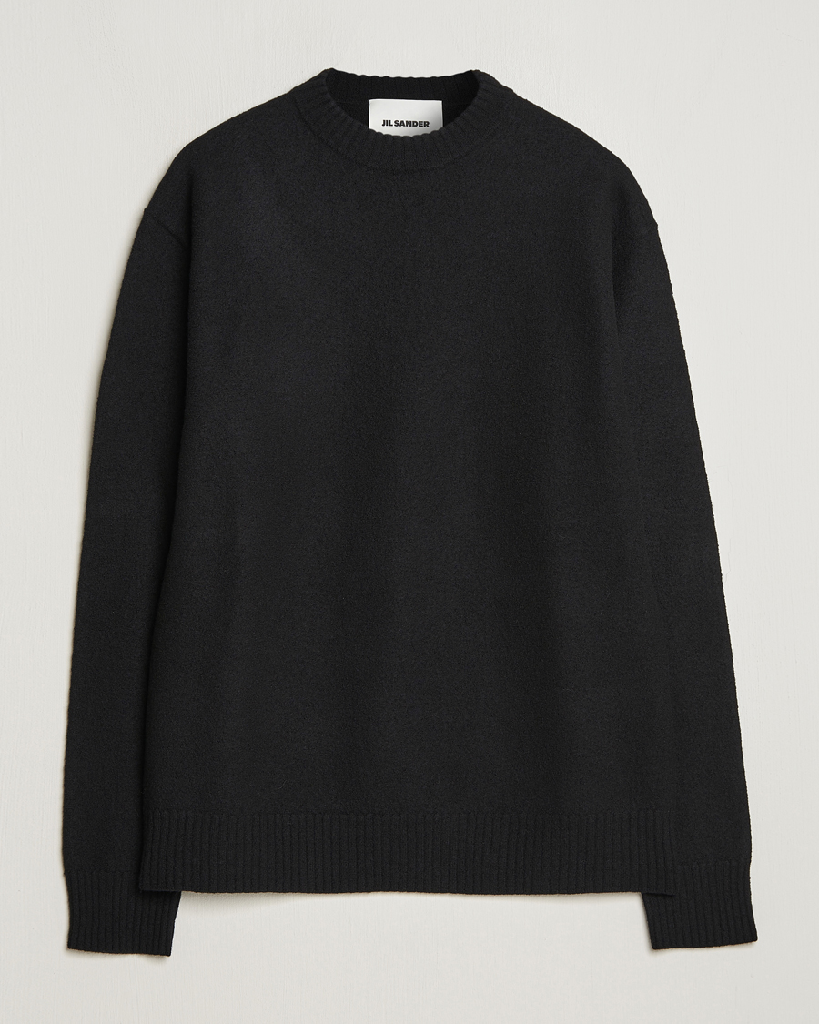 Herre | Trøjer | Jil Sander | Lightweight Merino Wool Sweater Black