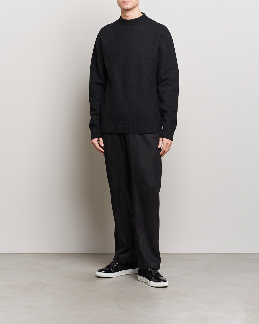 Herre | Trøjer | Jil Sander | Lightweight Merino Wool Sweater Black