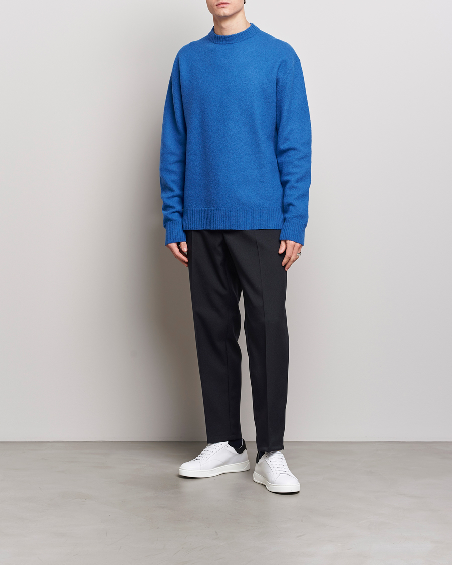 Herre | Trøjer | Jil Sander | Lightweight Merino Wool Sweater Space Blue