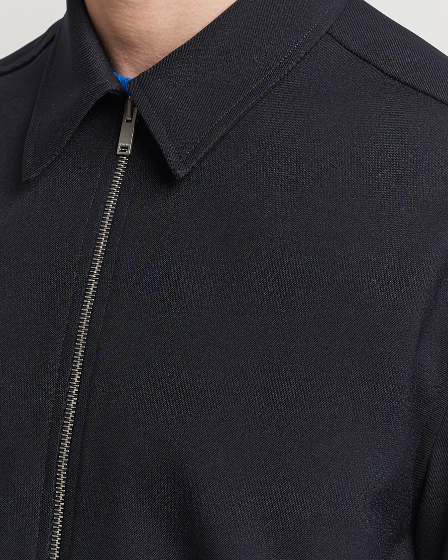 Herre | Skjorter | Jil Sander | Full Zip Overshirt Midnight