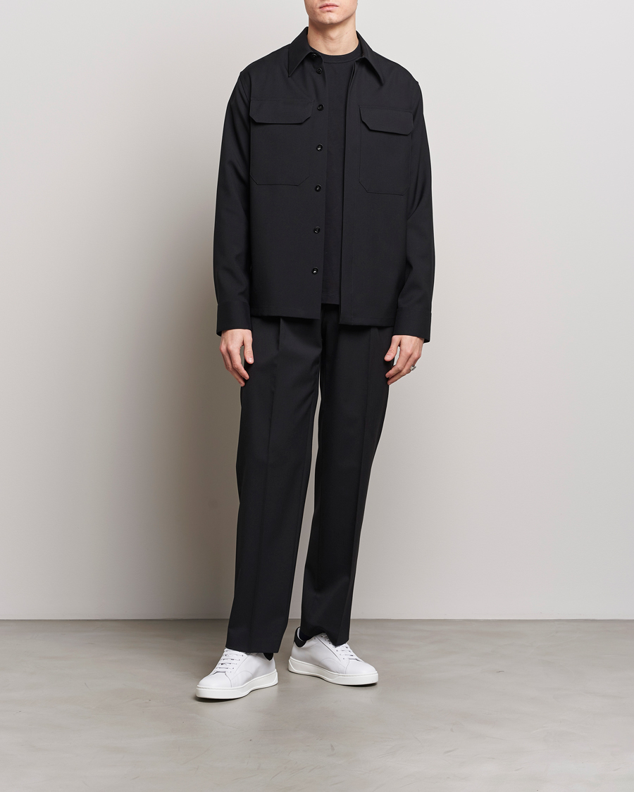 Herre | Skjorter | Jil Sander | Double Pocket Overshirt Black