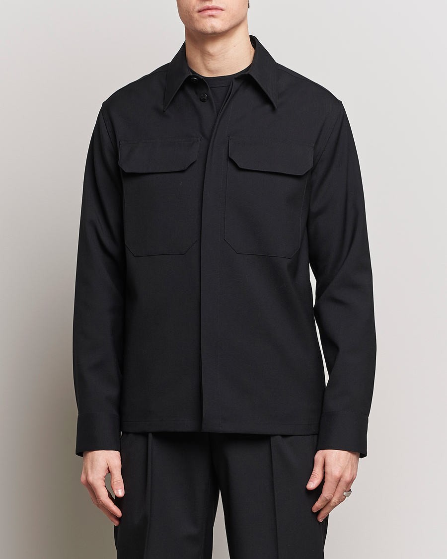 Herre | Klær | Jil Sander | Double Pocket Overshirt Black