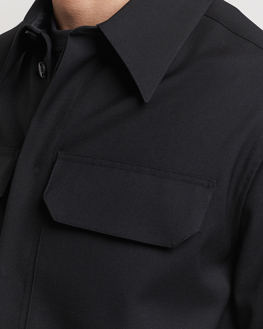 Herre | Skjorter | Jil Sander | Double Pocket Overshirt Black