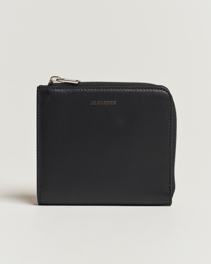 Herre | Jil Sander Soft Calf Wallet Black | Jil Sander | Soft Calf Wallet Black