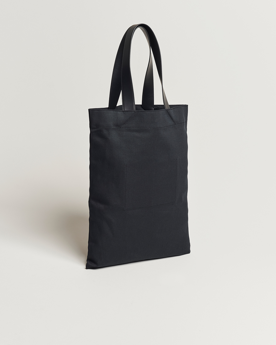 Herre | Jil Sander Canvas Logo Totebag Black | Jil Sander | Canvas Logo Totebag Black