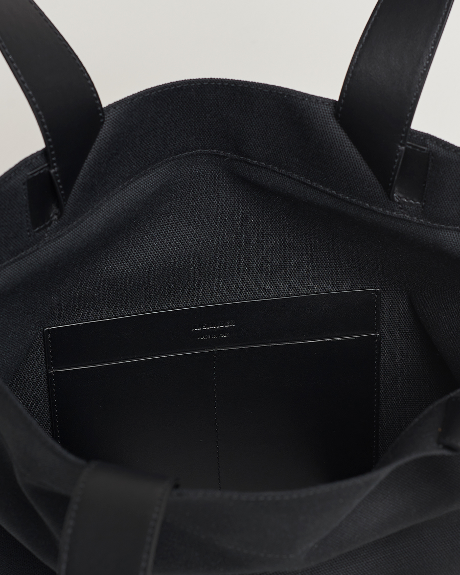 Herre | Jil Sander Canvas Logo Totebag Black | Jil Sander | Canvas Logo Totebag Black