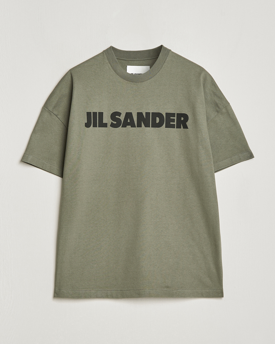 Herre | T-Shirts | Jil Sander | Printed Logo T-Shirt Thyme Green