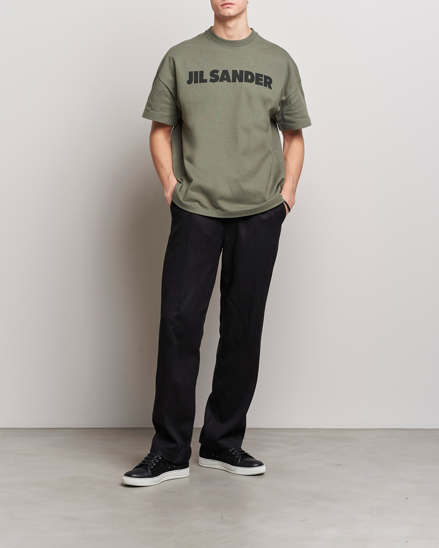 Herre | T-Shirts | Jil Sander | Printed Logo T-Shirt Thyme Green