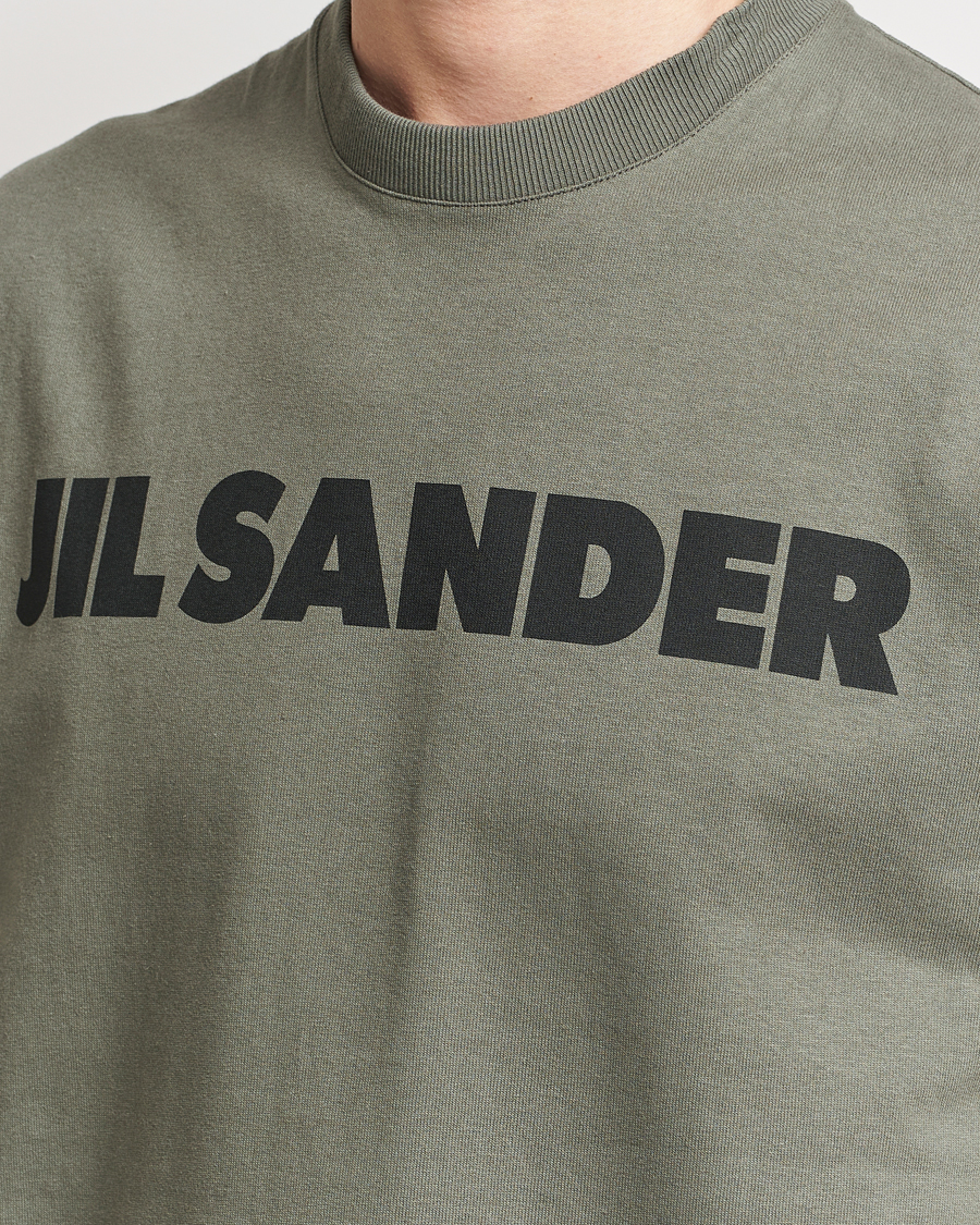Herre | T-Shirts | Jil Sander | Printed Logo T-Shirt Thyme Green