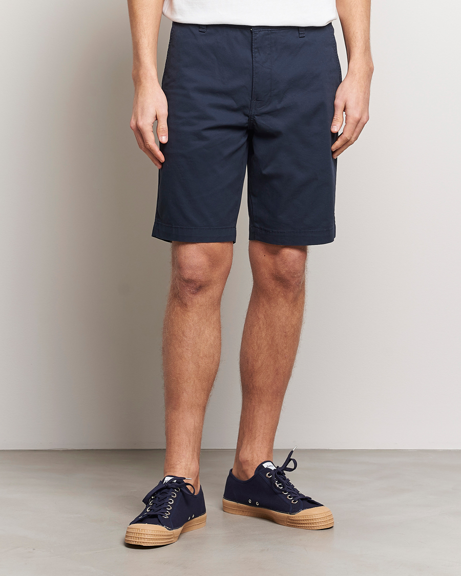 Herre | American Heritage | Levi's | Garment Dyed Chino Shorts Blatic Navy