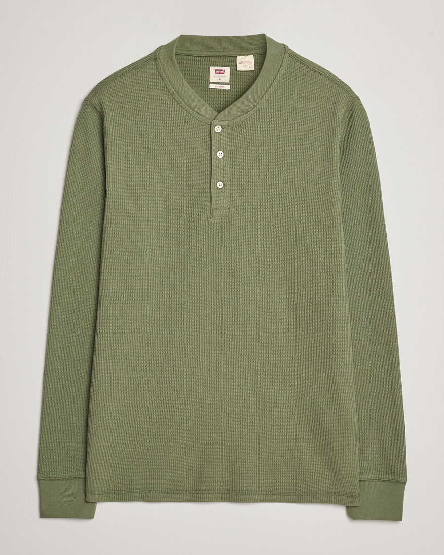 Herre | Trøjer | Levi's | Thermal Henley Bluish Olive