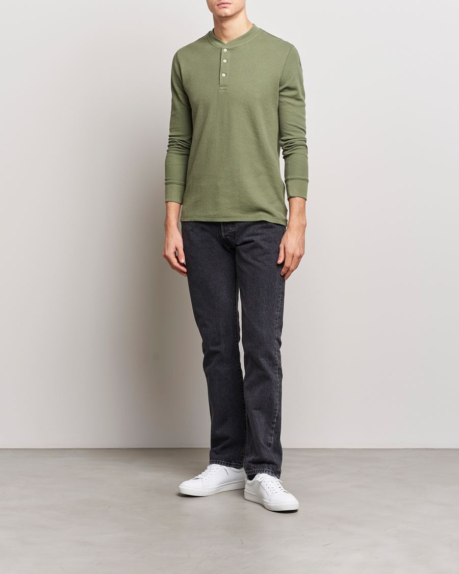 Herre | Trøjer | Levi's | Thermal Henley Bluish Olive