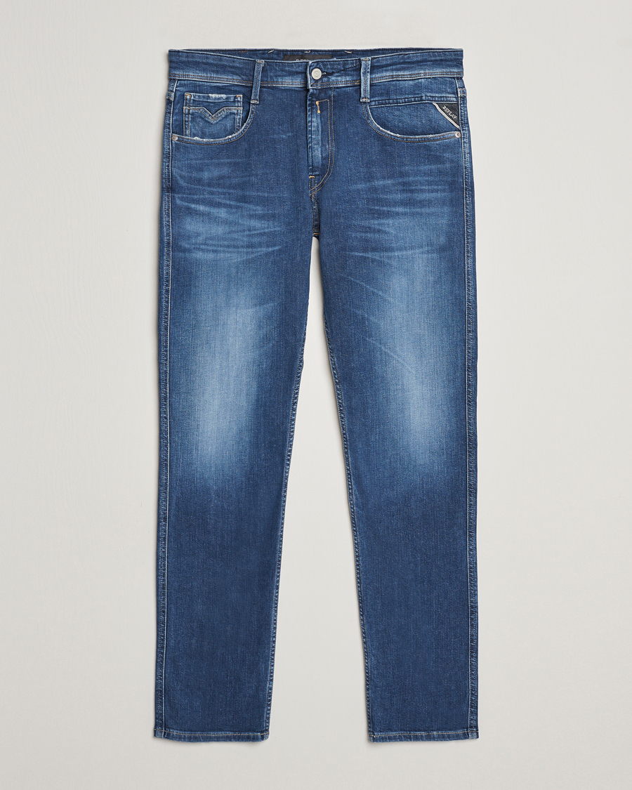 Herre | Jeans | Replay | Anbass Stretch Jeans Dark Blue