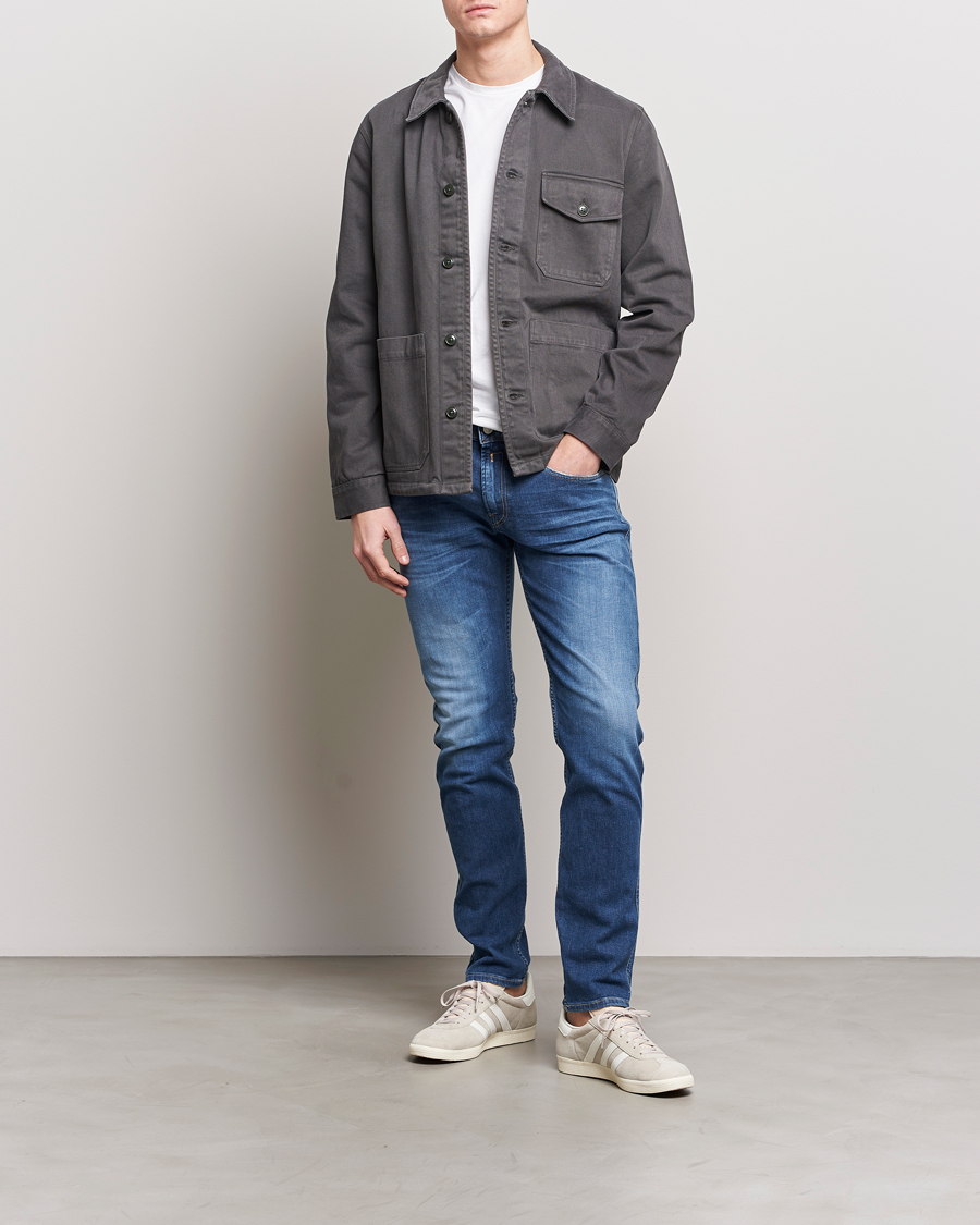 Herre | Jeans | Replay | Anbass Stretch Jeans Dark Blue