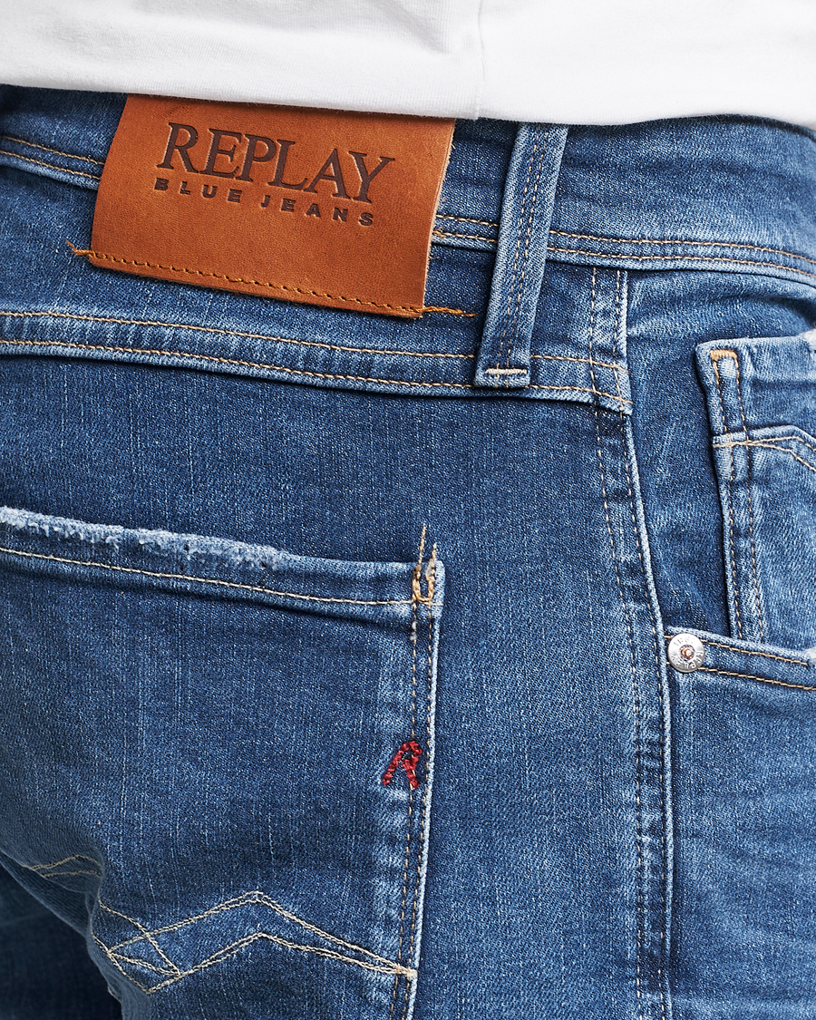 Herre | Jeans | Replay | Anbass Stretch Jeans Dark Blue