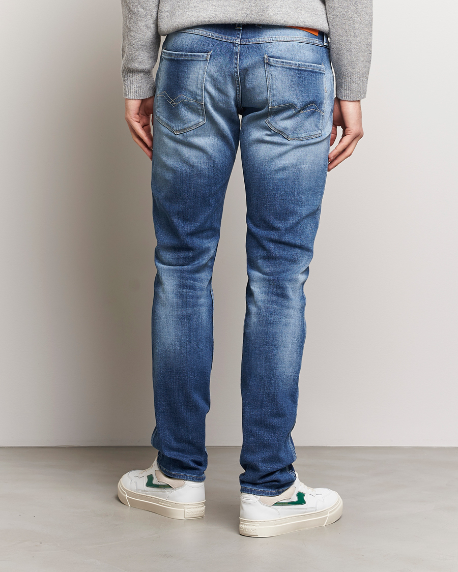 Herre | Jeans | Replay | Anbass Stretch Jeans Medium Blue