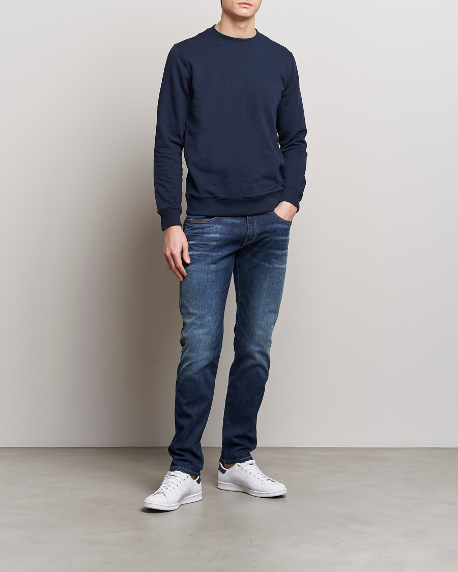 Herre | Jeans | Replay | Anbass Hyperflex Dust Wash Jeans Dark Blue