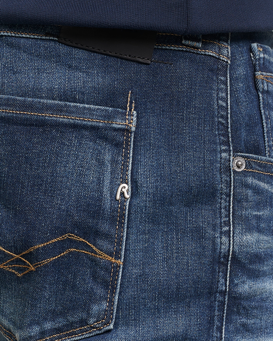 Herre | Jeans | Replay | Anbass Hyperflex Dust Wash Jeans Dark Blue