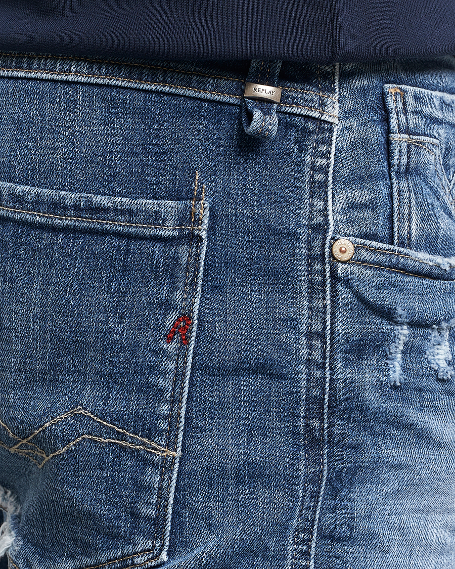 Herre | Jeans | Replay | Anbass 5 Year Stretch Jeans Medium Blue