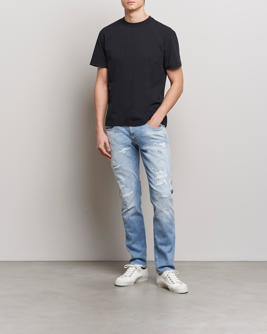 Herre | Jeans | Replay | Anbass 20 Year Stretch Jeans Light Blue