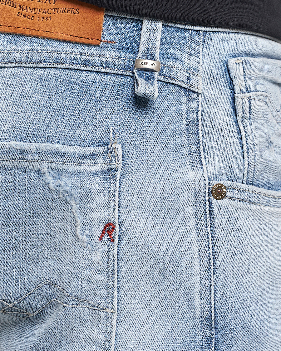 Herre | Jeans | Replay | Anbass 20 Year Stretch Jeans Light Blue