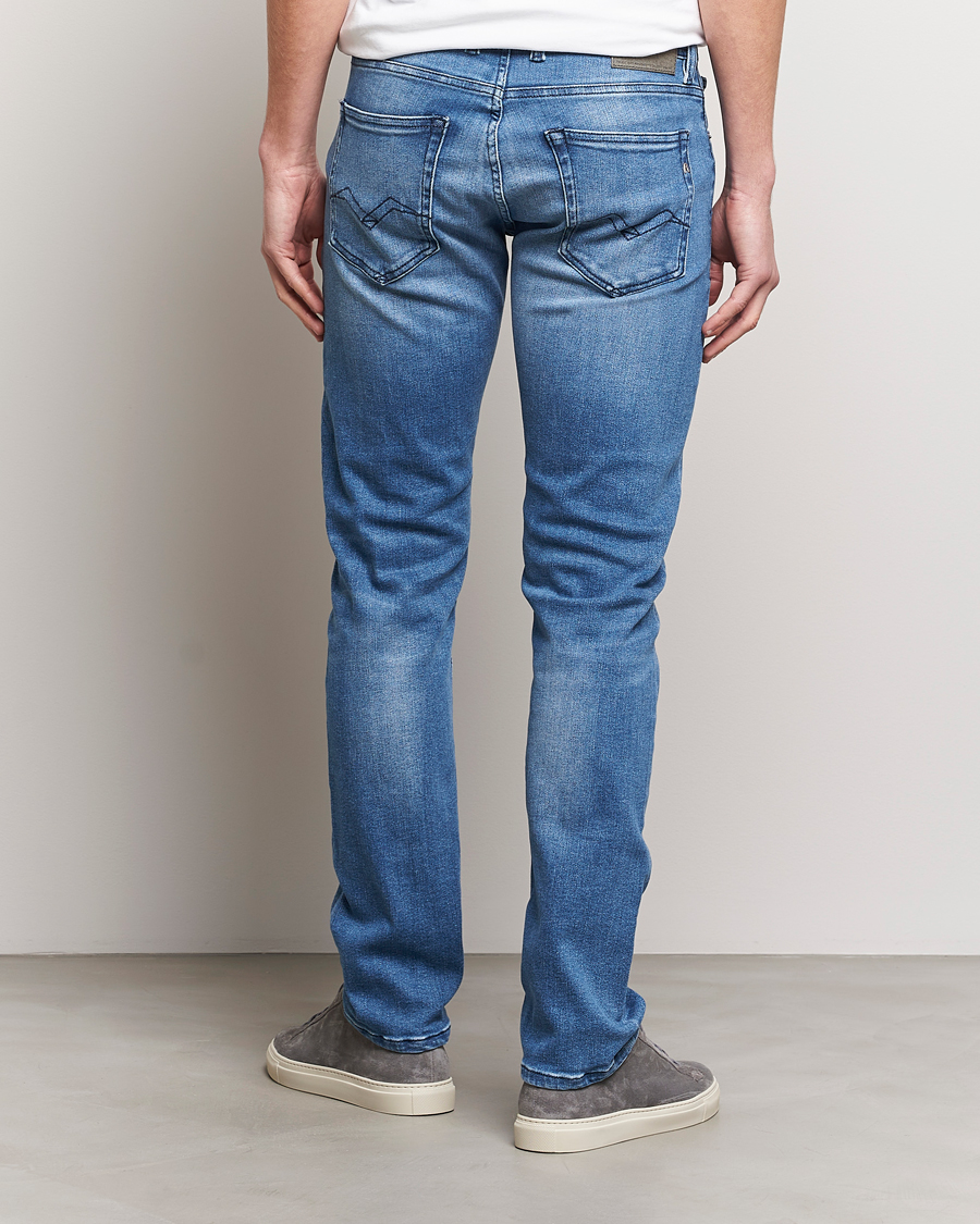 Herre | Bukser | Replay | Grover Powerstretch Jeans Medium Blue