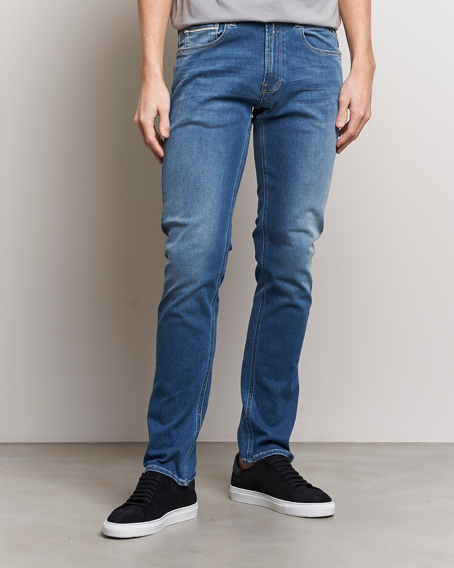 Herre |  | Replay | Grover Straight Fit Hyperflex Jeans Medium Blue