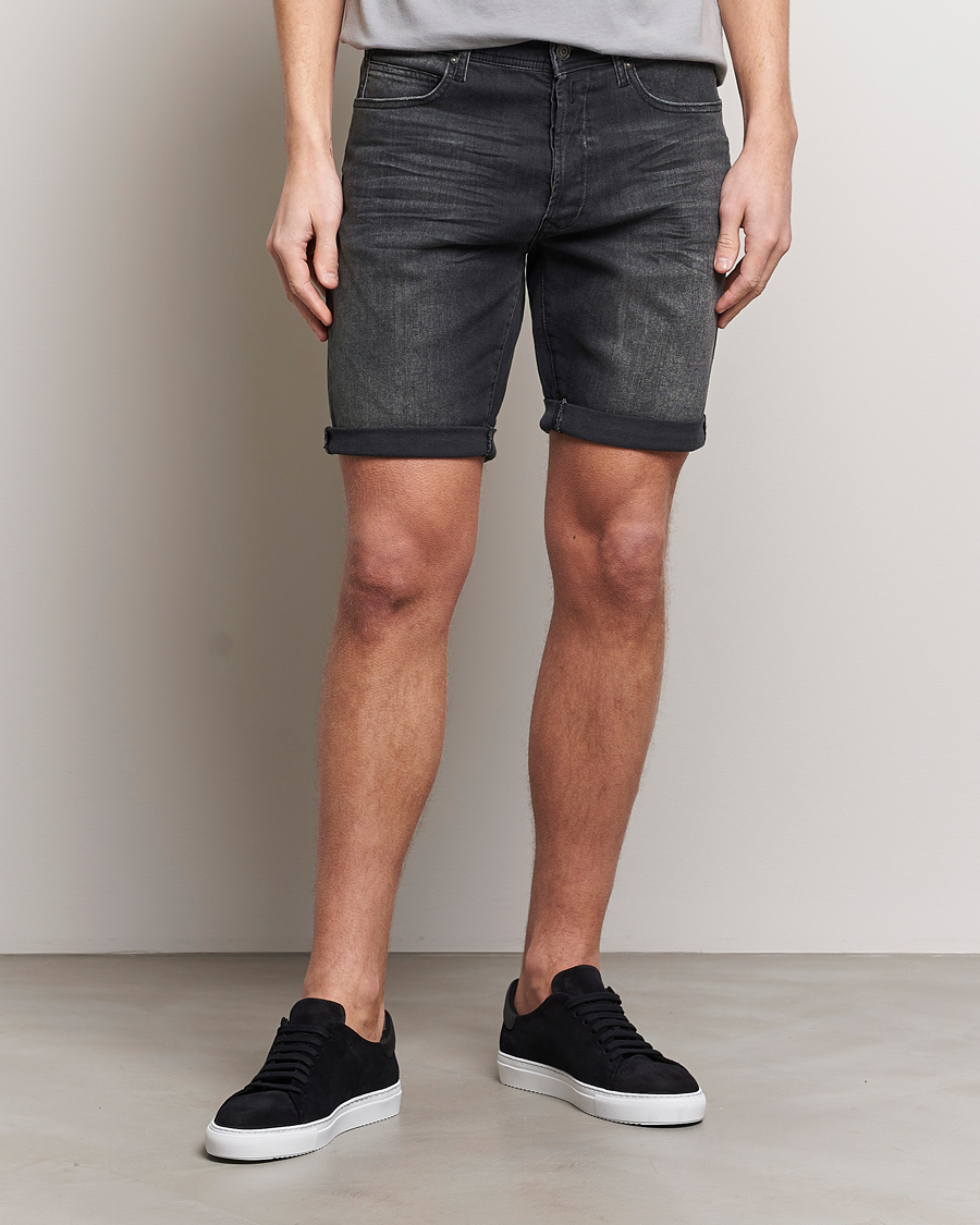 Herre | Alla produkter | Replay | RBJ901 Super Stretch Bio Denim Shorts Washed Black