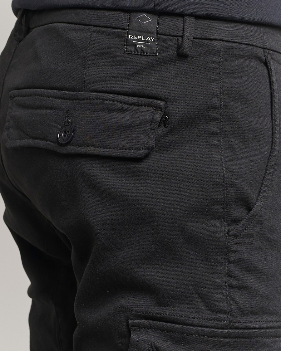 Herre | Bukser | Replay | Anbass Hyperflex X-Lite Cargo Pants Black