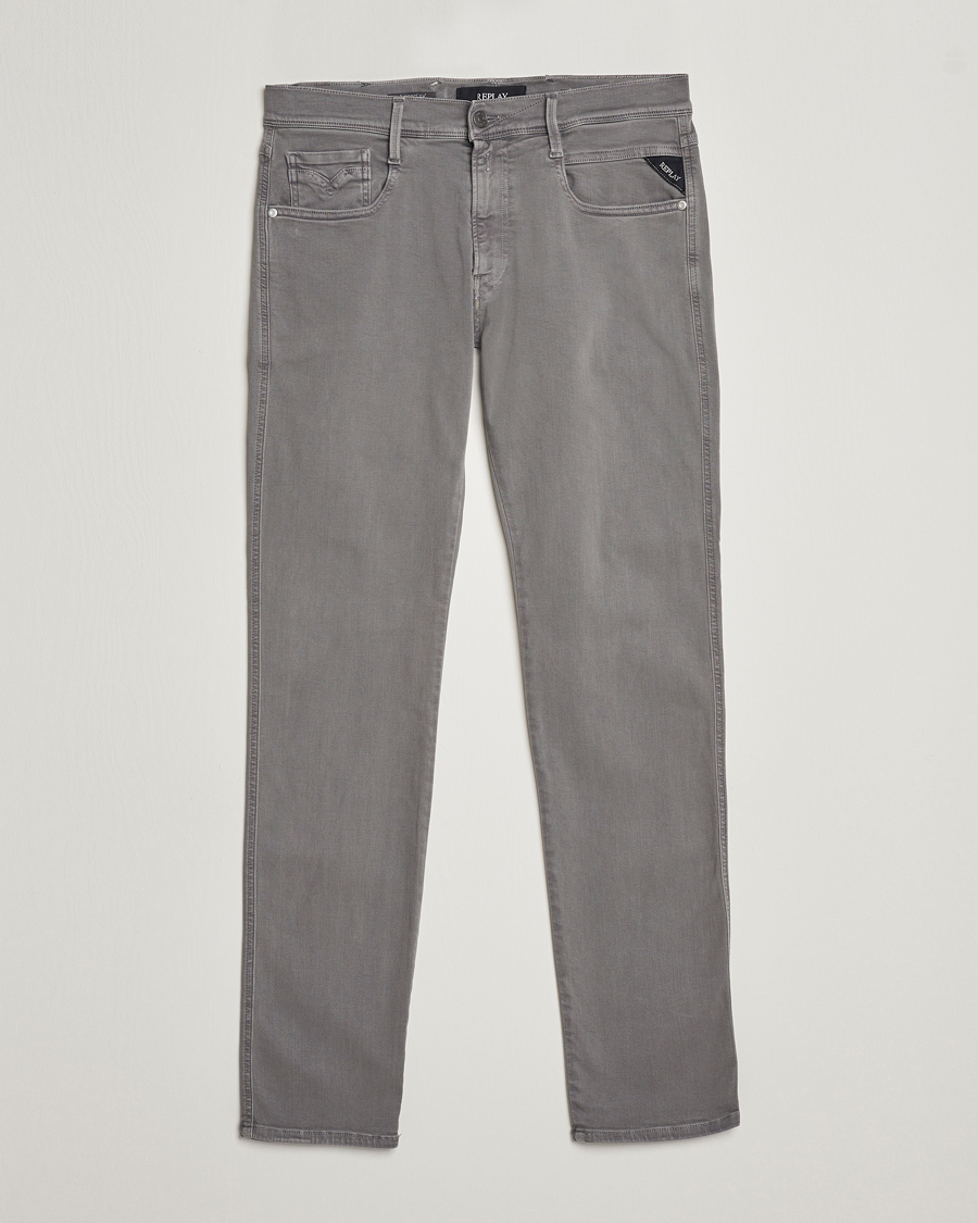 Herre | Bukser | Replay | Anbass Hyperflex X.Lite 5-Pocket Pants Medium Grey