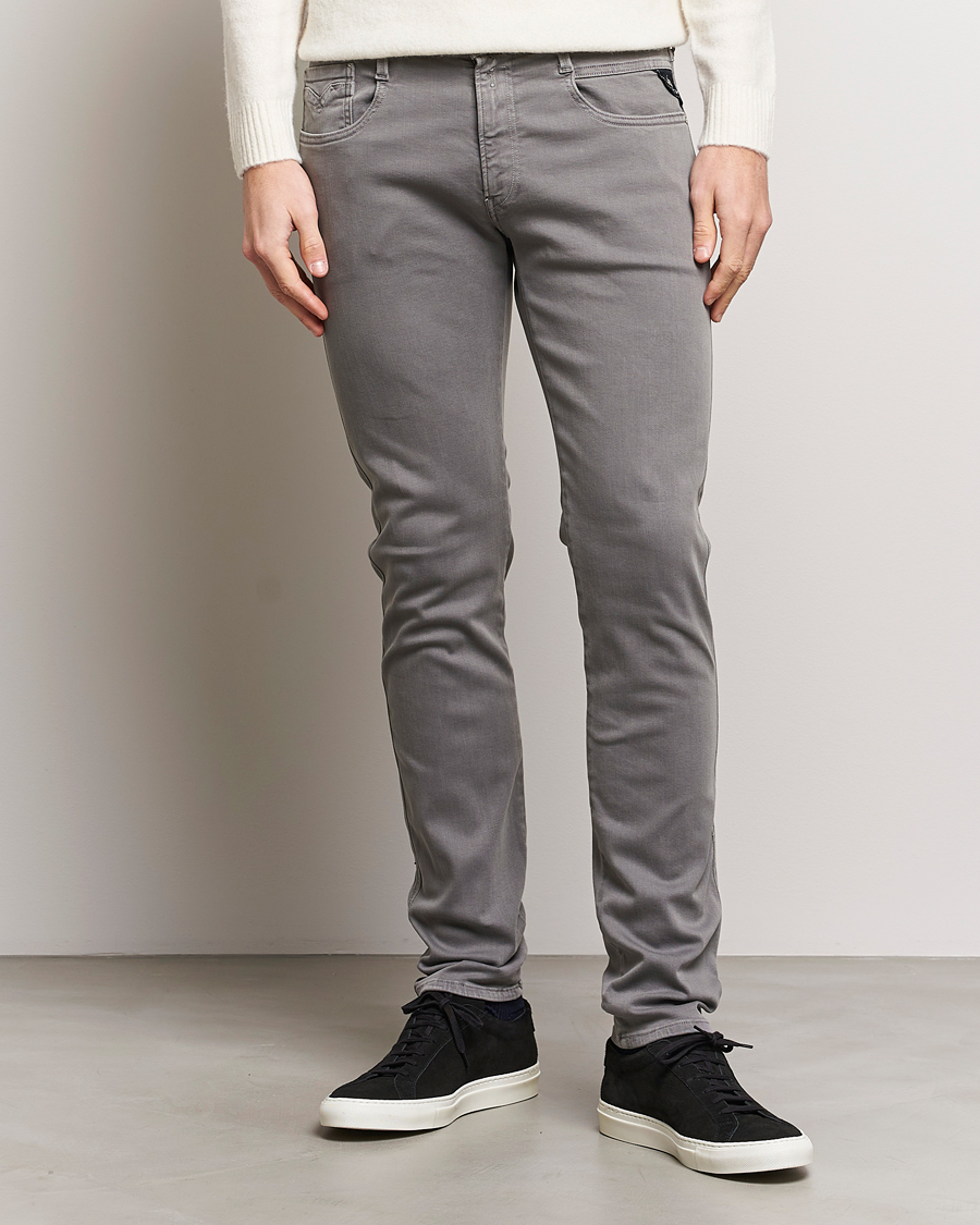 Herre | Bukser | Replay | Anbass Hyperflex X.Lite 5-Pocket Pants Medium Grey