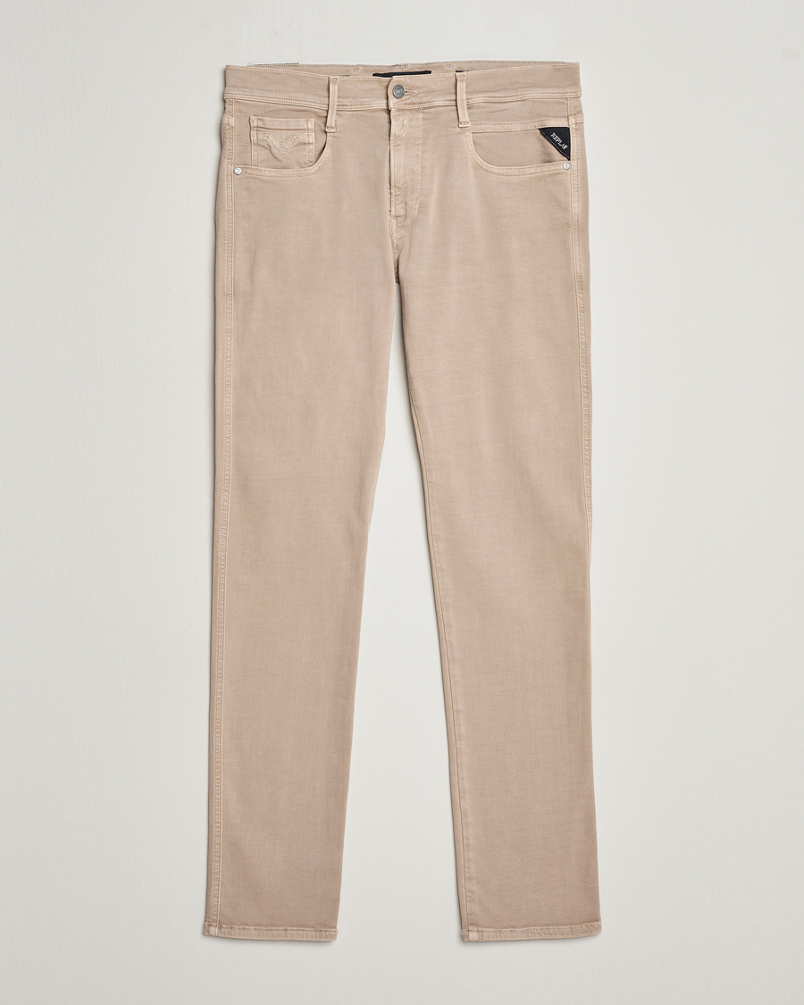 Herre | Bukser | Replay | Anbass Hyperflex X.Lite 5-Pocket Pants Coffee Cream