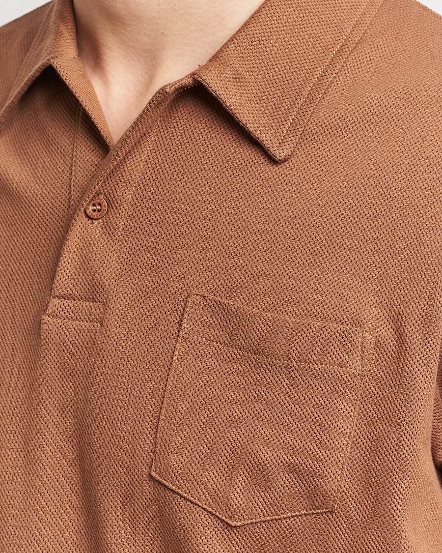 Herre | Polotrøjer | Sunspel | Riviera Polo Shirt Dark Camel
