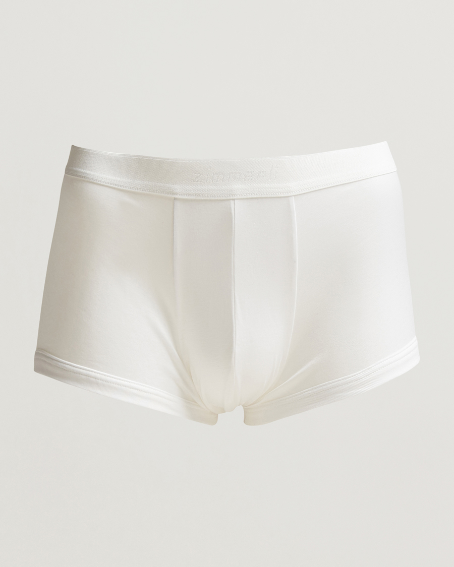 Herre | Undertøj | Zimmerli of Switzerland | Sea Island Cotton Boxer Briefs White