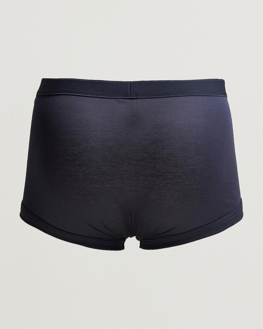 Herre | Boxershorts | Zimmerli of Switzerland | Sea Island Cotton Boxer Briefs Navy