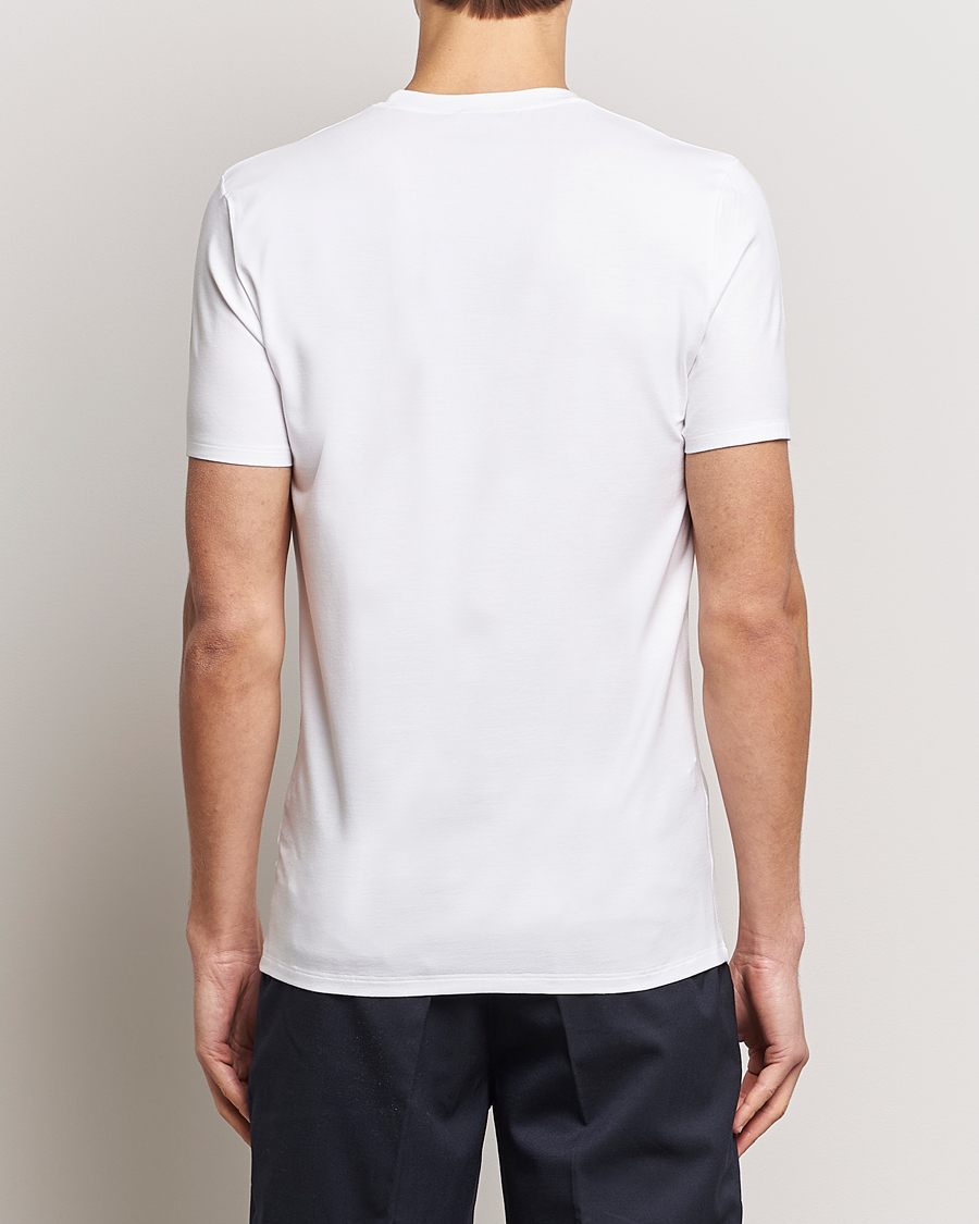 Herre | T-Shirts | Zimmerli of Switzerland | Pureness Modal Crew Neck T-Shirt White