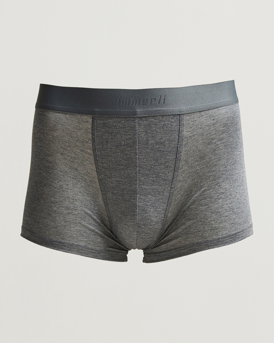Herre | Undertøj | Zimmerli of Switzerland | Micro Modal Boxer Briefs Grey Melange