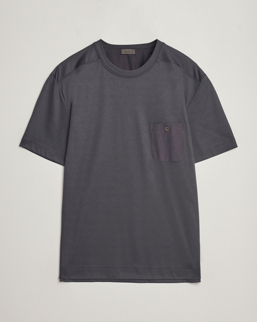 Herre | Zimmerli of Switzerland Cotton/Modal Crew Neck Loungwear T-Shirt Phantom | Zimmerli of Switzerland | Cotton/Modal Crew Neck Loungwear T-Shirt Phantom