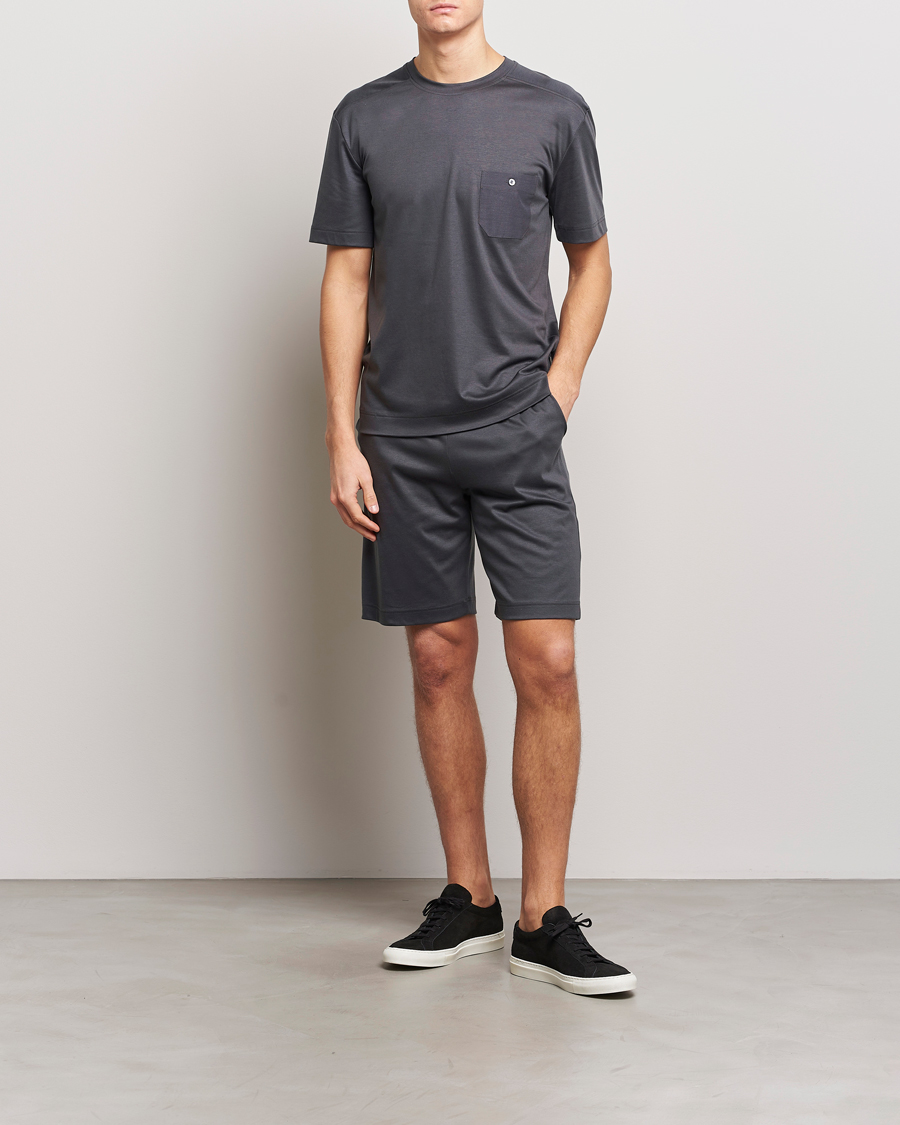 Herre | Zimmerli of Switzerland Cotton/Modal Crew Neck Loungwear T-Shirt Phantom | Zimmerli of Switzerland | Cotton/Modal Crew Neck Loungwear T-Shirt Phantom