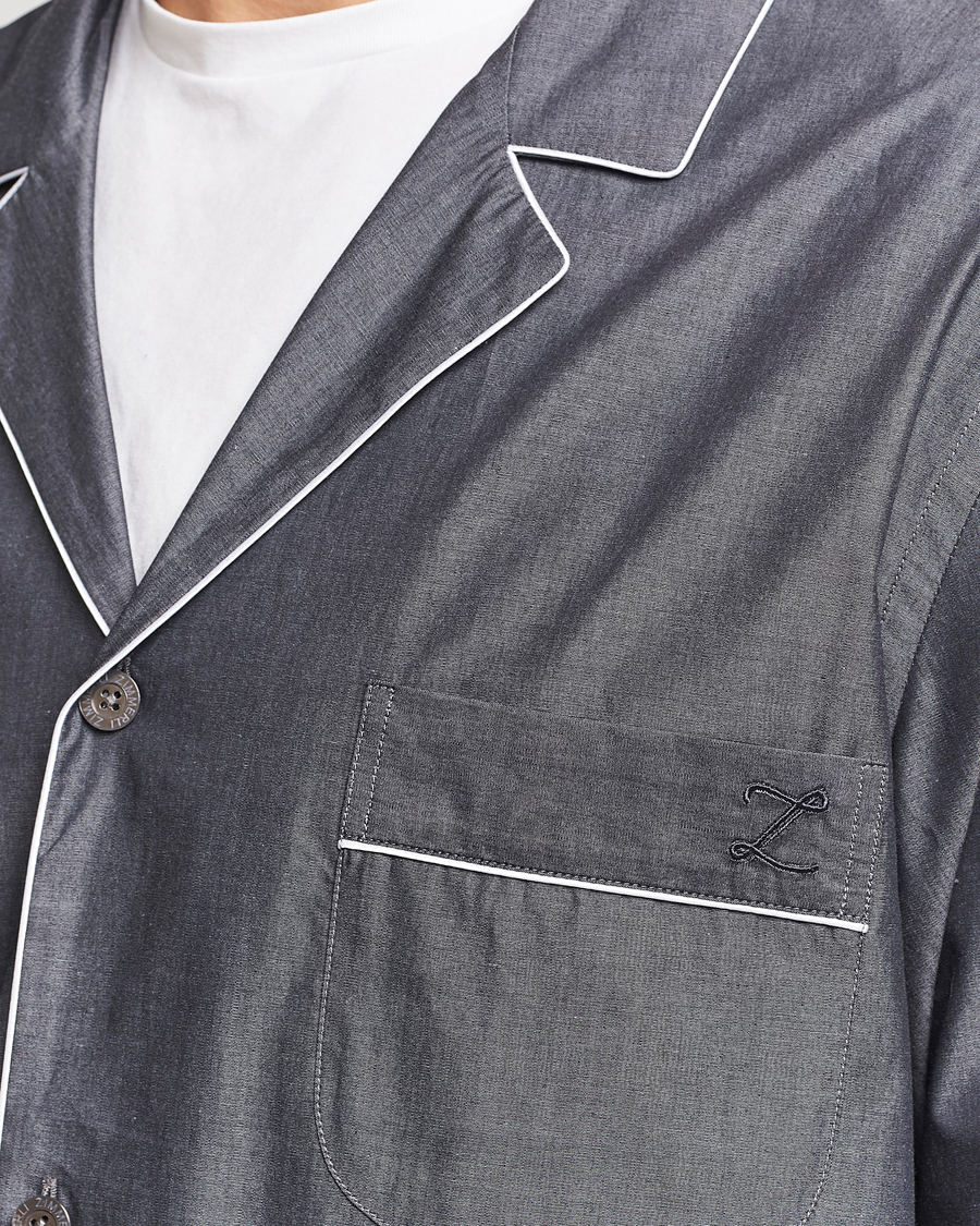 Herre | Pyjamas & Morgenkåber | Zimmerli of Switzerland | Mercerised Cotton Pyjamas Dark Grey